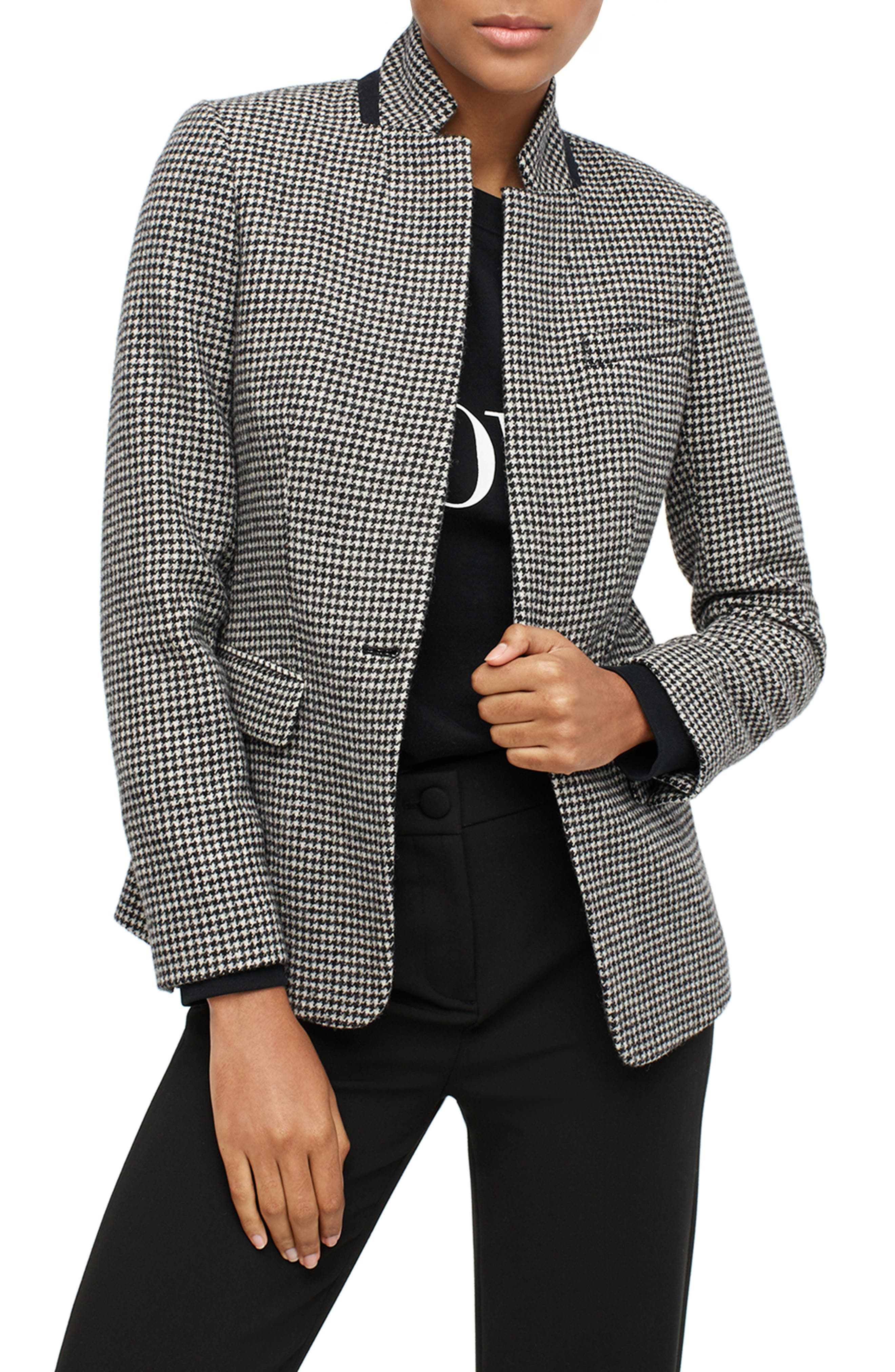 J.Crew Regent Houndstooth Wool Blazer Nordstrom