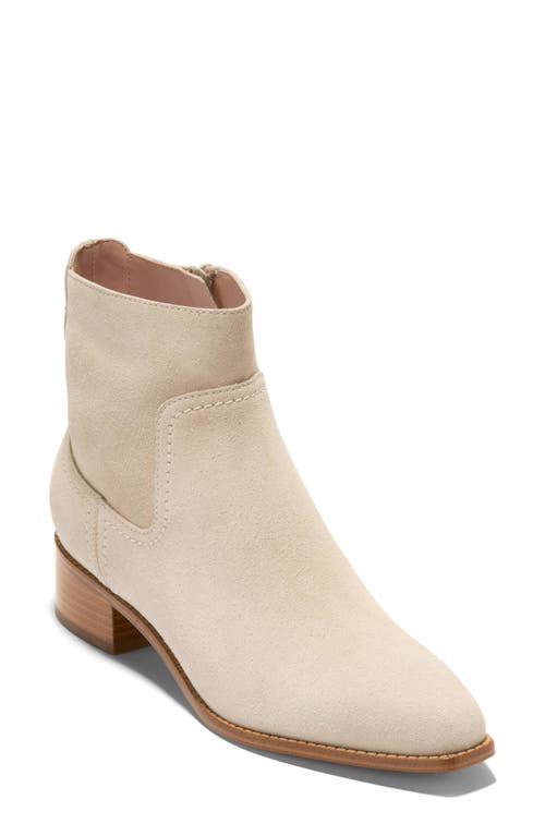 Shop Cole Haan Naia Ankle Boot In Ch Oat Suede