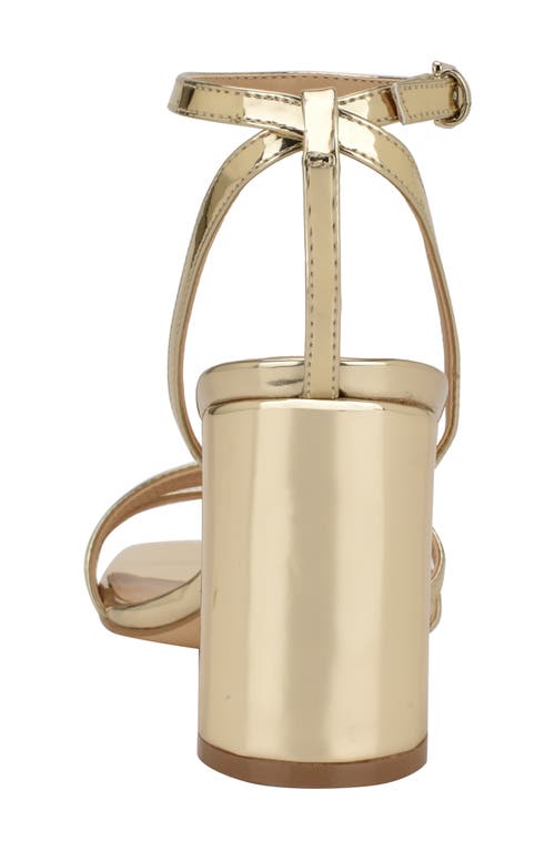 Calvin Klein Quiva Strappy Sandal In Gold