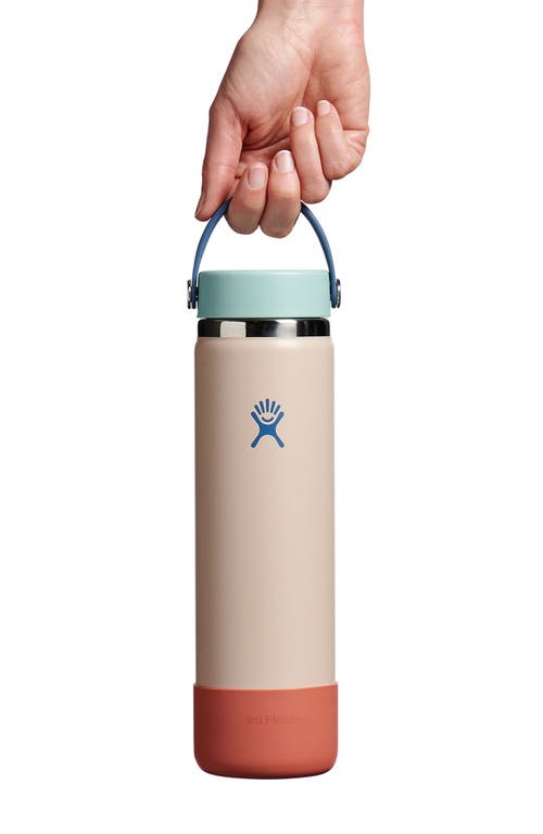 Hydro Flask 24-ounce Wide Water Bottle With Flex Cap & Boot In Cotton Candy