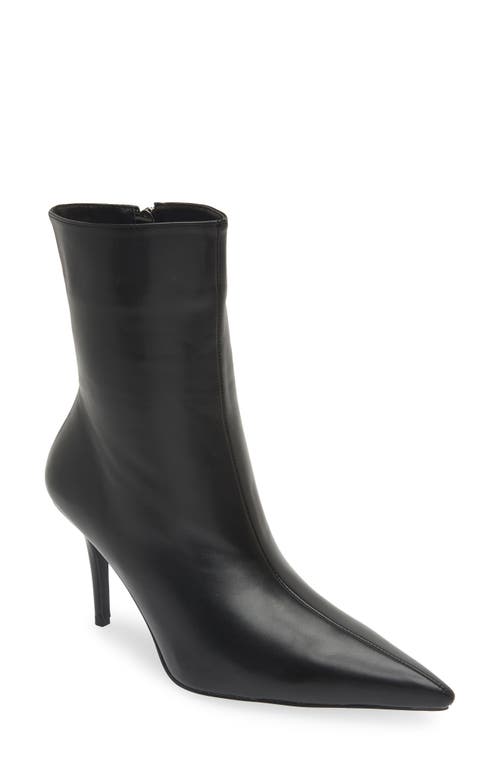 AZALEA WANG Chaundra Pointed Toe Bootie in Black 