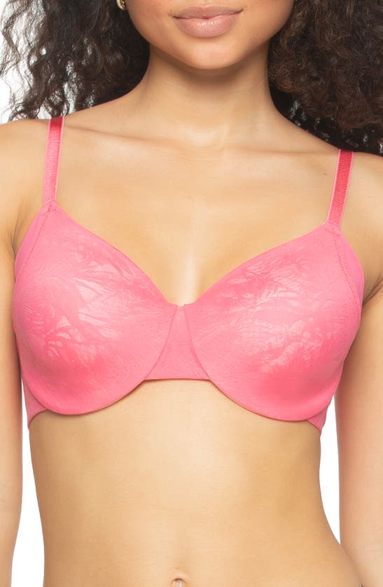 Shop Felina Jessamine Smoothing Full Coverage Underwire Bra In Camellia Rose