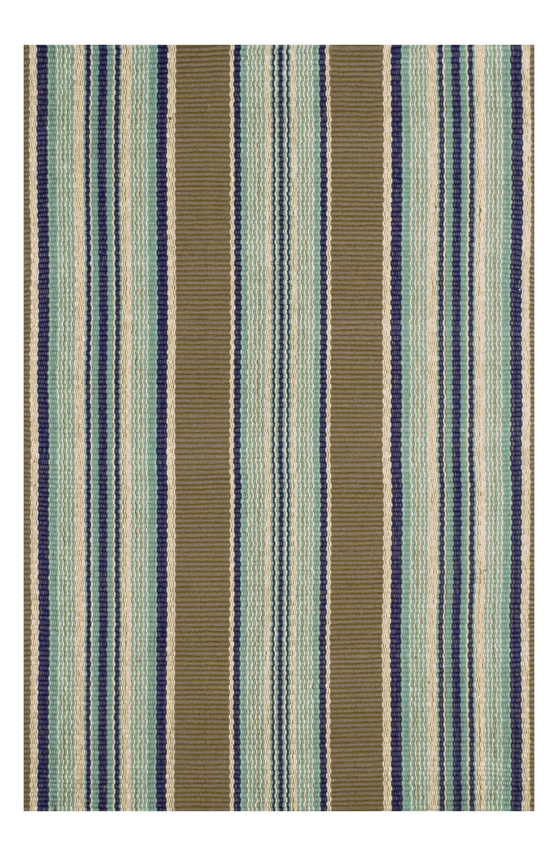 Dash & Albert Blue Heron Stripe Cotton Rug Nordstrom