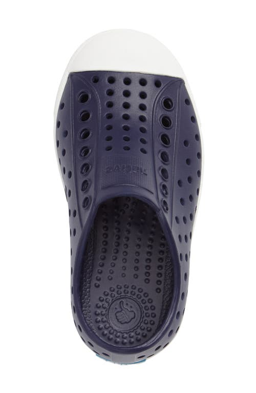 Native Shoes Kids' Jefferson Water Friendly Slip-on Sneaker In Regatta Blue/shell White