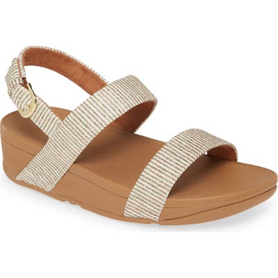 Fitflop Lottie Glitter Slingback Sandal, Ivory