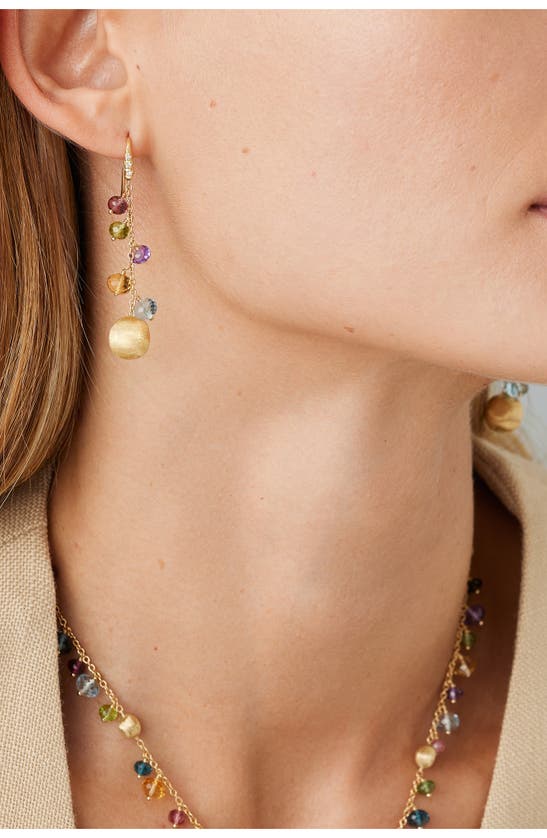 Shop Marco Bicego Africa Drop Earrings In 18k Yellow Gold