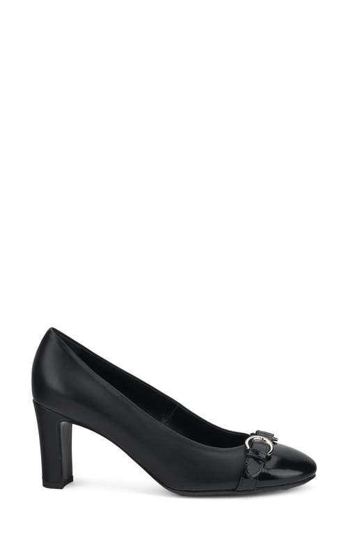 Shop Agl Attilio Giusti Leombruni Agl Irina Cap Toe Pump In Nero-nero-nero