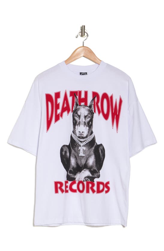 Shop Death Row Records Chain Dogs Graphic T-shirt In White