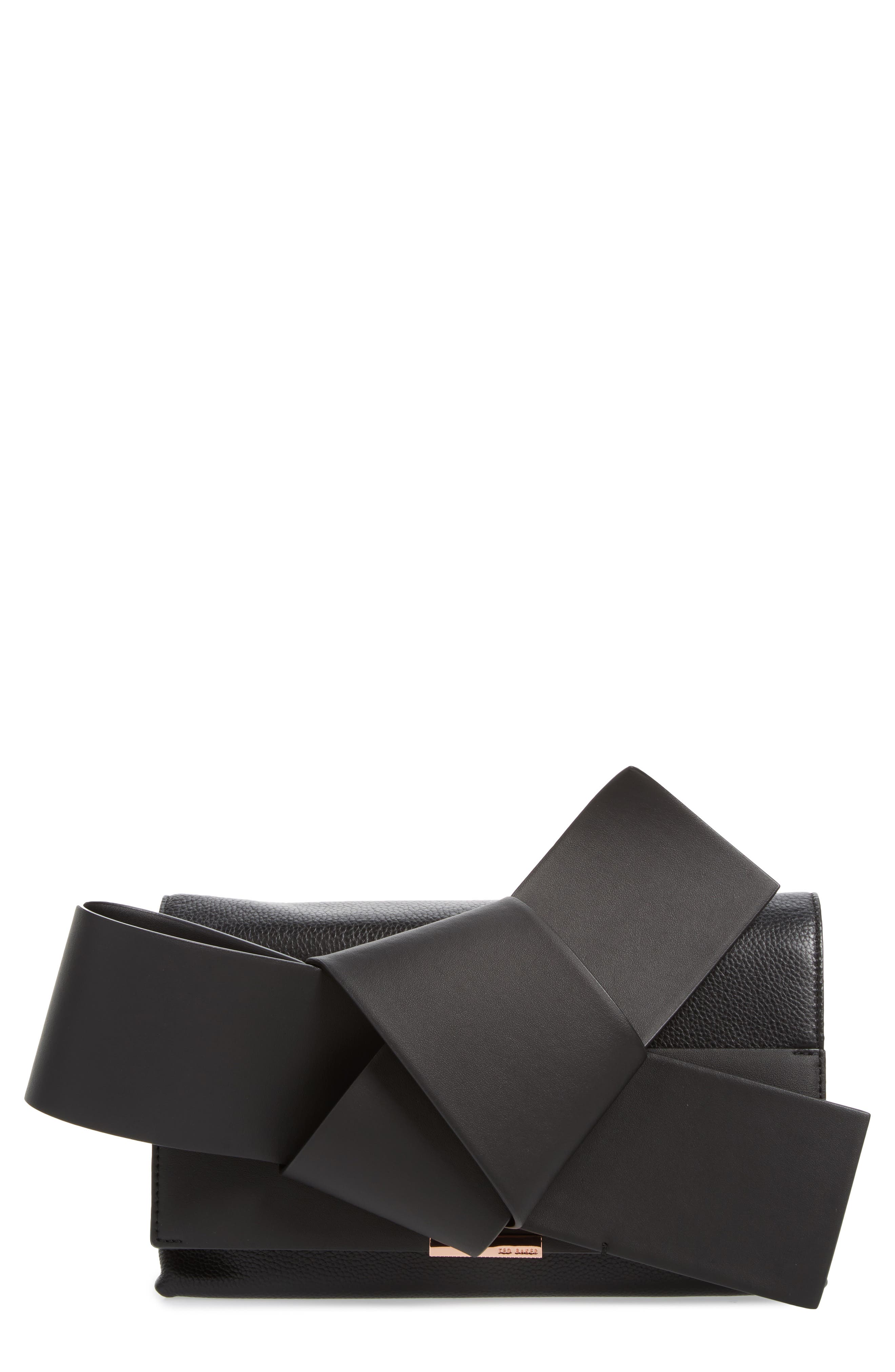 ted baker bow clutch