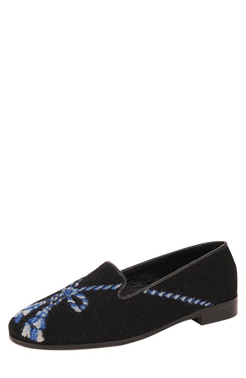 ByPaige BY PAIGE Needlepoint Tassel Flat in Navy