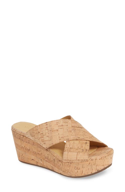 Chocolat Blu Wayland Platform Wedge Slide Sandal Cork at Nordstrom,