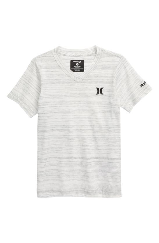 Shop Hurley Streaky V-neck T-shirt In White