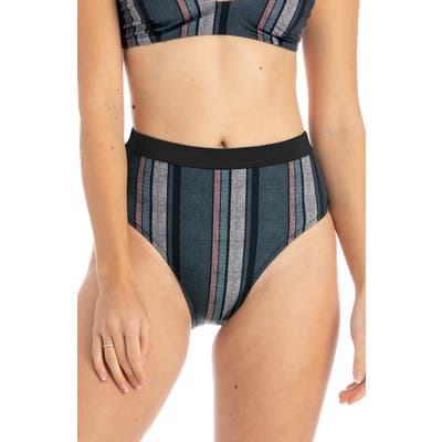 Tavik Pernille High Waist Bikini Bottoms, Grey