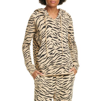 Nili Lotan Rayne Zebra Print Sweatshirt, Brown