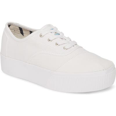 Toms Cordones Boardwalk Sneaker- White