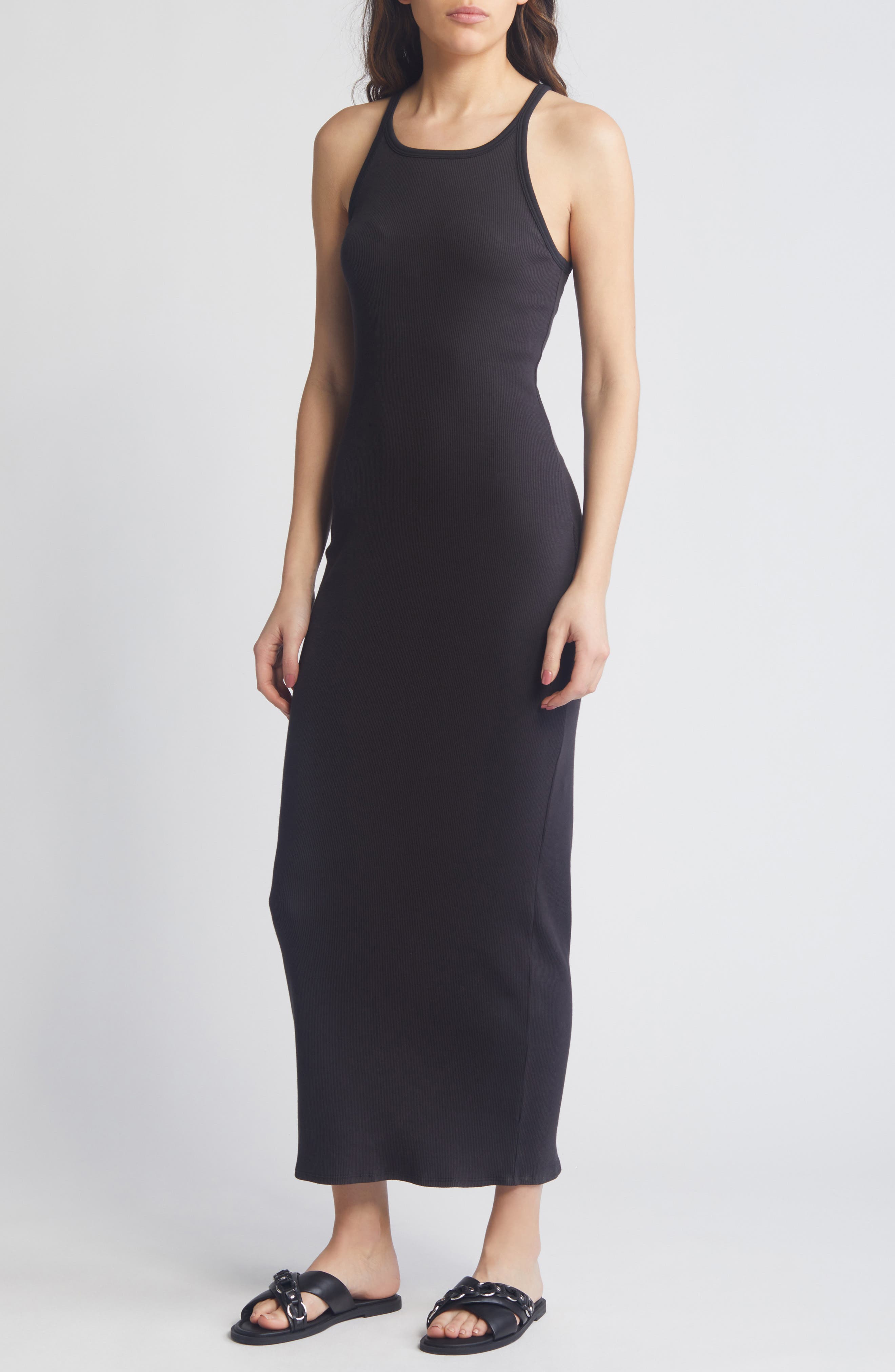 rag & bone The Essential Rib String Tank Maxi Dress | Nordstrom