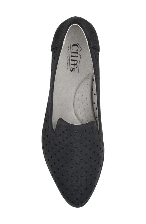 Shop Cliffs By White Mountain Melodic Perforated Loafer In Black/nubuck
