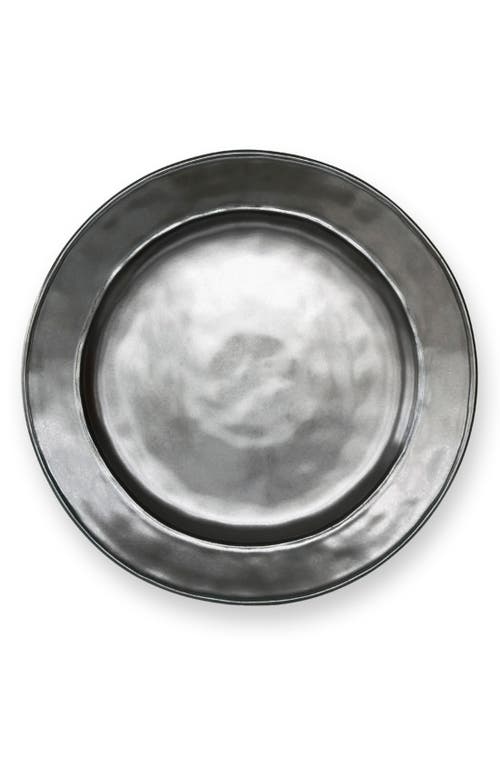 Juliska Pewter Stoneware Dinner Plate In Pewter