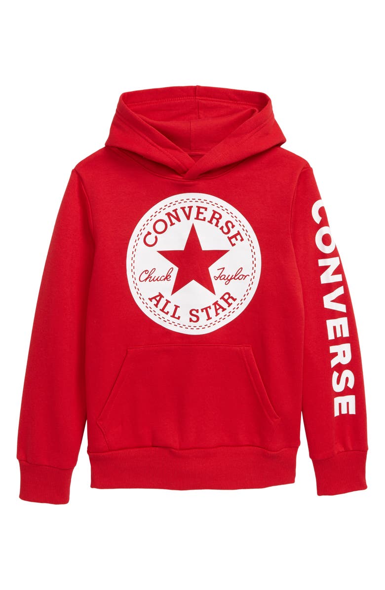 Converse Chuck Taylor® All Star® Logo Fleece Hoodie (Big Boys) | Nordstrom