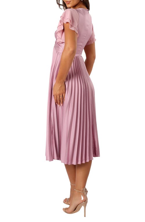 Petal And Pup Petal & Pup Nova Flutter Sleeve Midi Dress In Pink