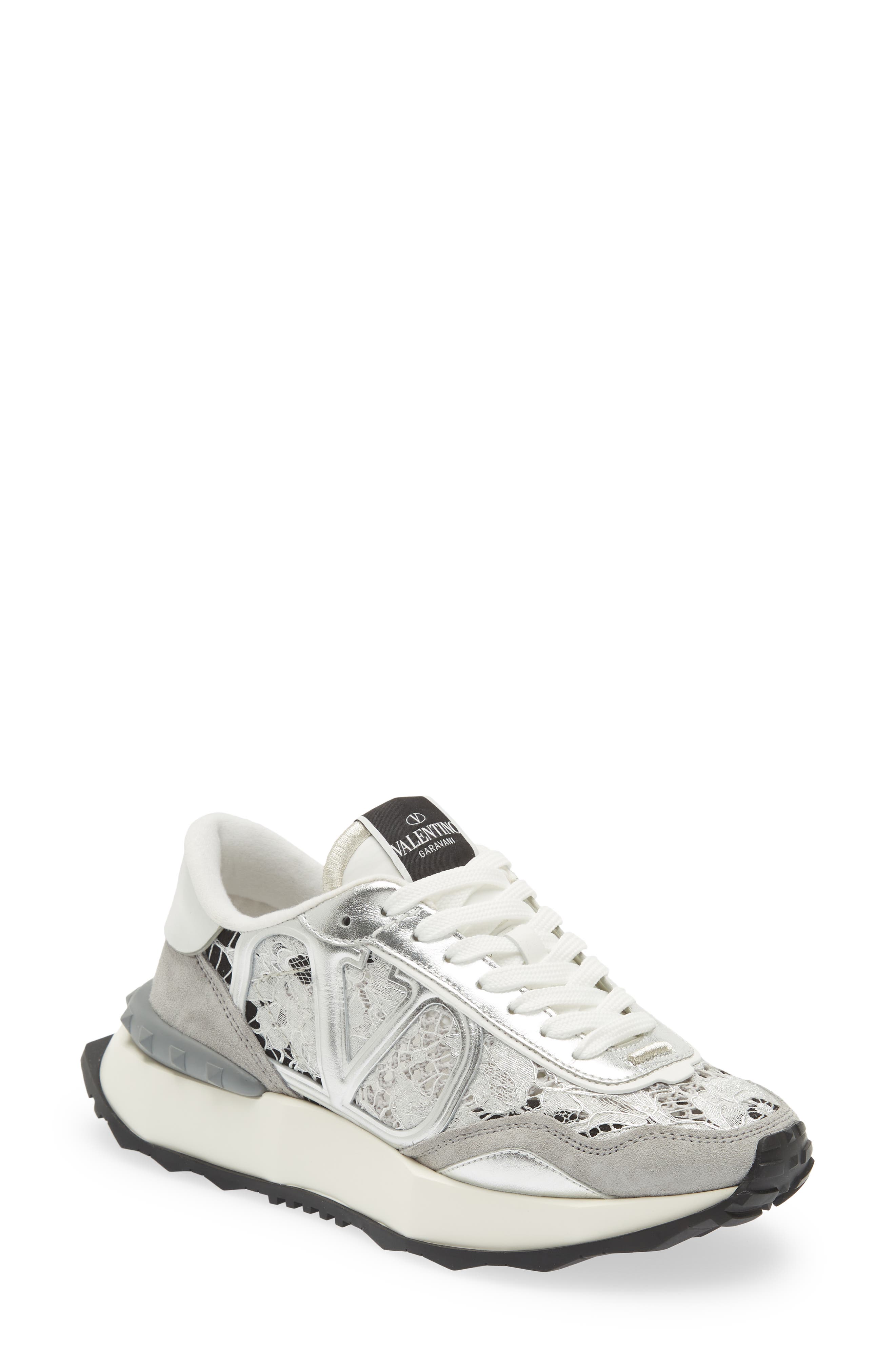 valentino white sneakers womens