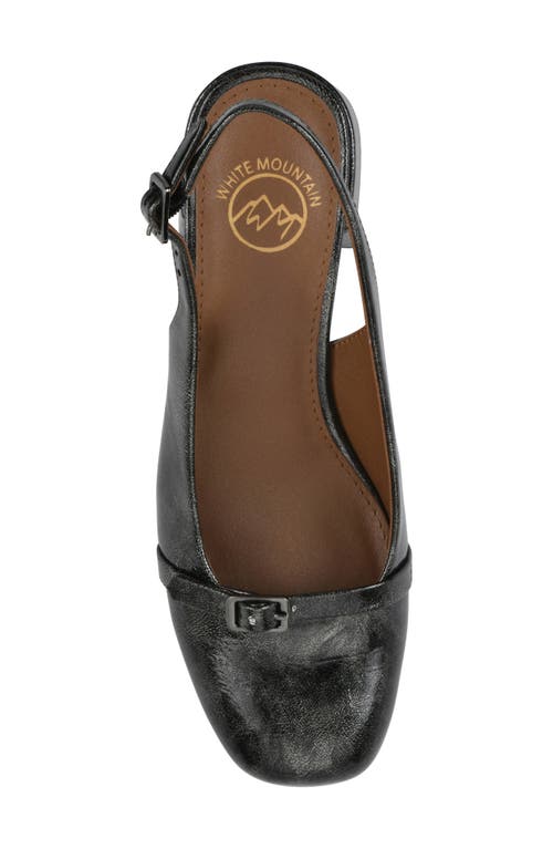 Cliffs By White Mountain Later Slingback Pump In Pewter Patent