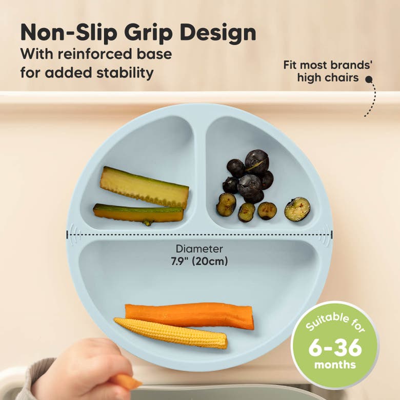 Shop Keababies 3-pack Prep Silicone Suction Plates In Alps