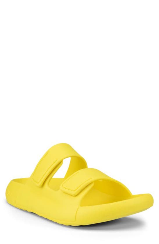 Shop Ecco Cozmo E Water Resistant Slide Sandal In Buttercup