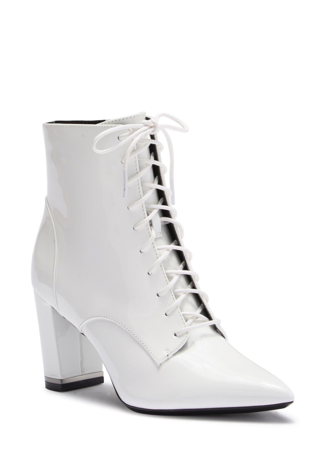 calvin klein patent leather boots