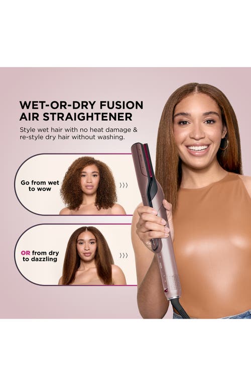 Shop Shark Flexfusion™ Air & Ceramic System With Air Straightener For Straight & Wavy Hair In Cosmic Blush