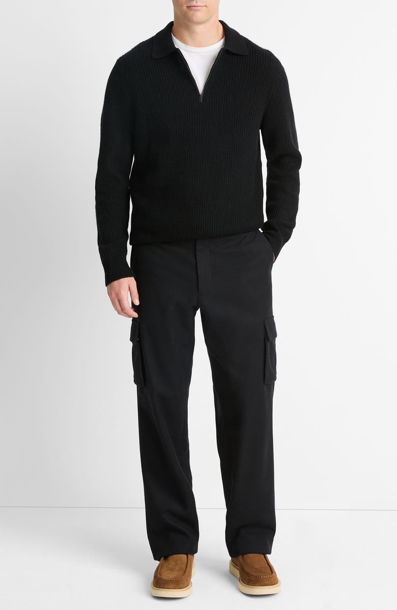 Vince Wool & Cashmere Quarter Zip Sweater, Alternate, color, 