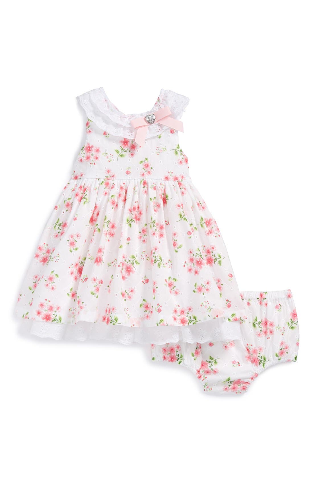 Little Me Floral Print Dress & Bloomers (Baby Girls) Nordstrom