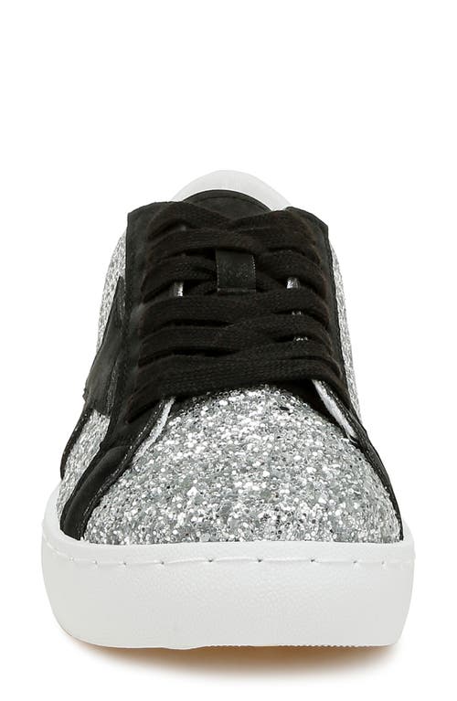 London Rag Kyniska Glitter Sneaker In Silver/black
