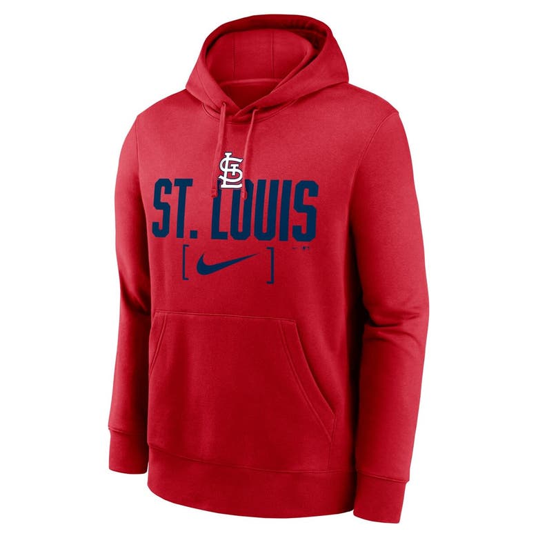 Shop Nike Red St. Louis Cardinals Club Slack Pullover Hoodie