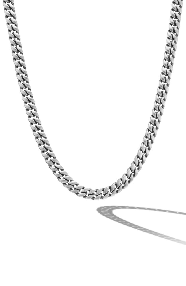 David Yurman Men's Curb Chain Necklace in Sterling Silver, 6mm Nordstrom