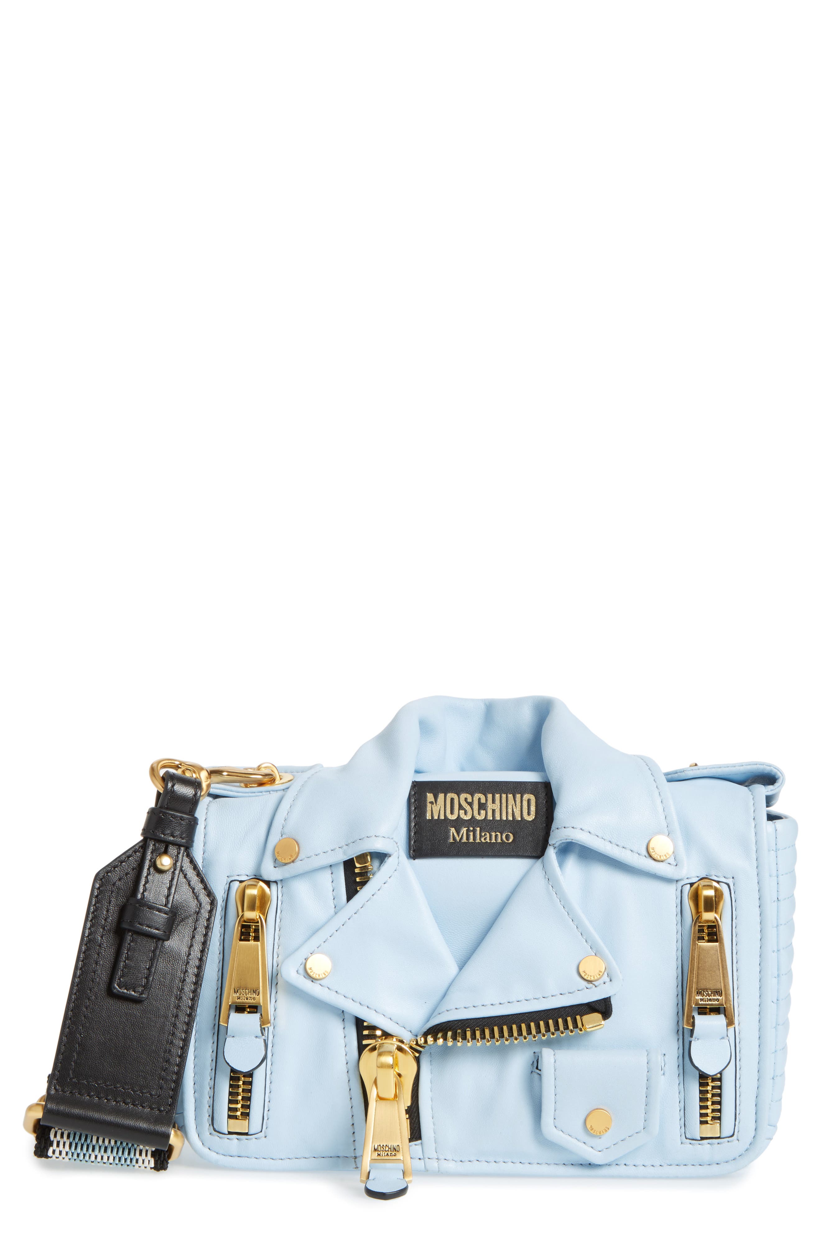 Moschino Biker Jacket Leather Shoulder Bag Nordstrom