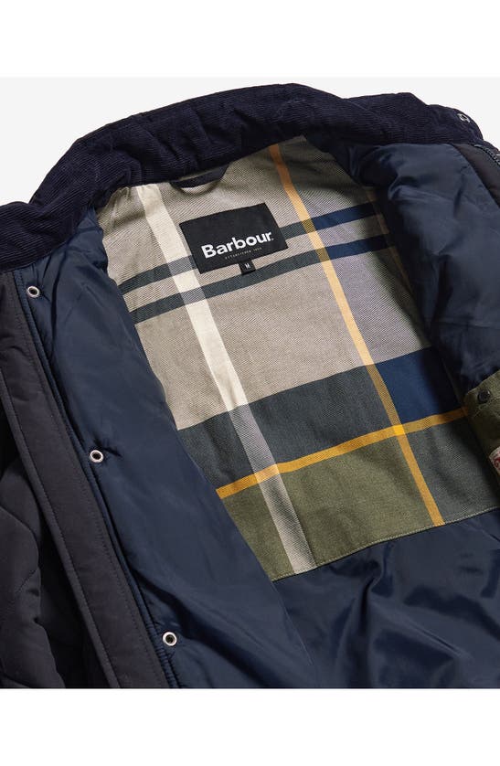 Barbour Winter Chelsea Quilted Jacket In Navy