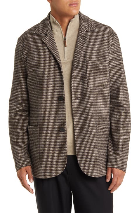 Drop Shoulder Wool Blend Sport Coat (Regular & Big)