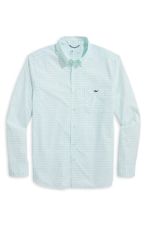 On-The-Go Gingham Button-Down Shirt