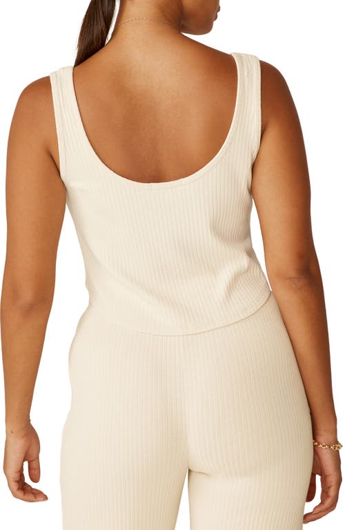 Beyond Yoga Well Traveled Crop Tank In Ivory