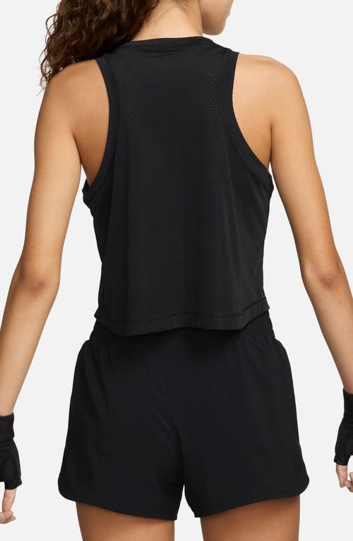 Shop Nike One Classic Breathe Dri-fit Crop Tank In Black/black