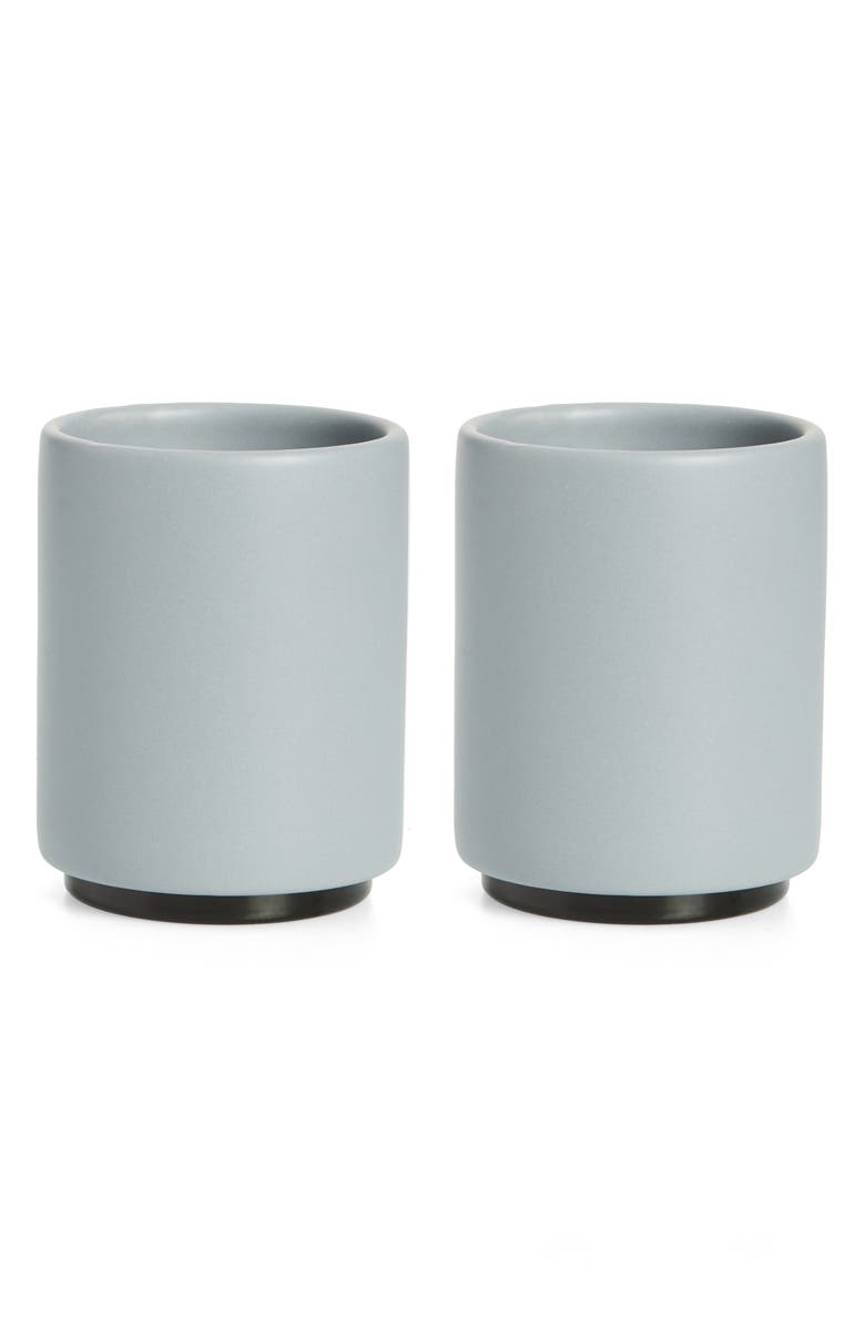 Fellow Monty Set of 2 Milk Latte Art Cups, Main, color, Matte Grey