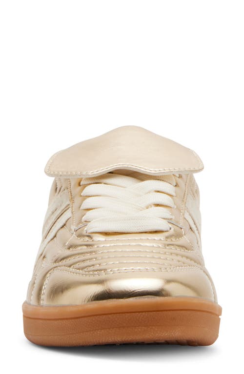 Shop Steve Madden Madrid Low Top Sneaker In Gold