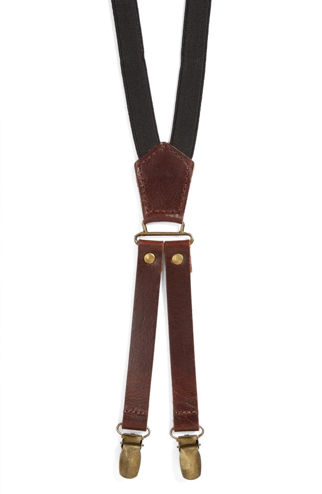 Topman Leather Suspenders Nordstrom