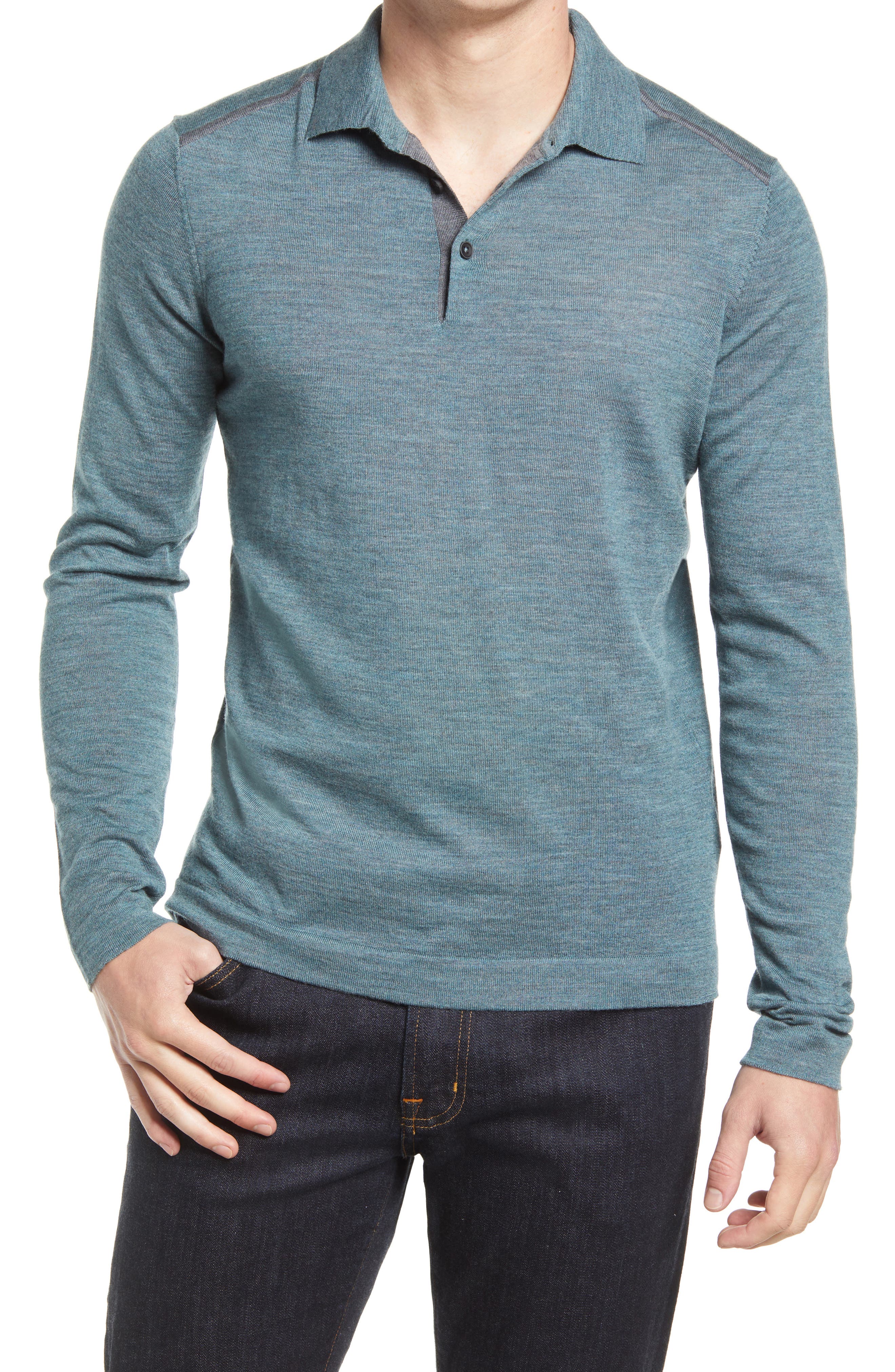 nordstrom mens long sleeve polo