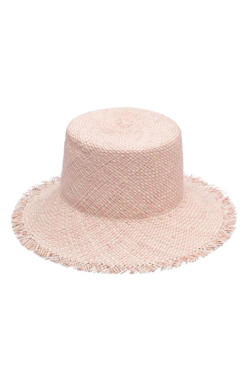 Eugenia Kim Ramona Straw Bucket Hat in Nude/Multi
