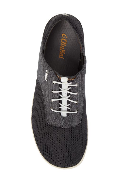 Olukai Nohea Moku Sneaker In Dark Shadow/dark Shadow