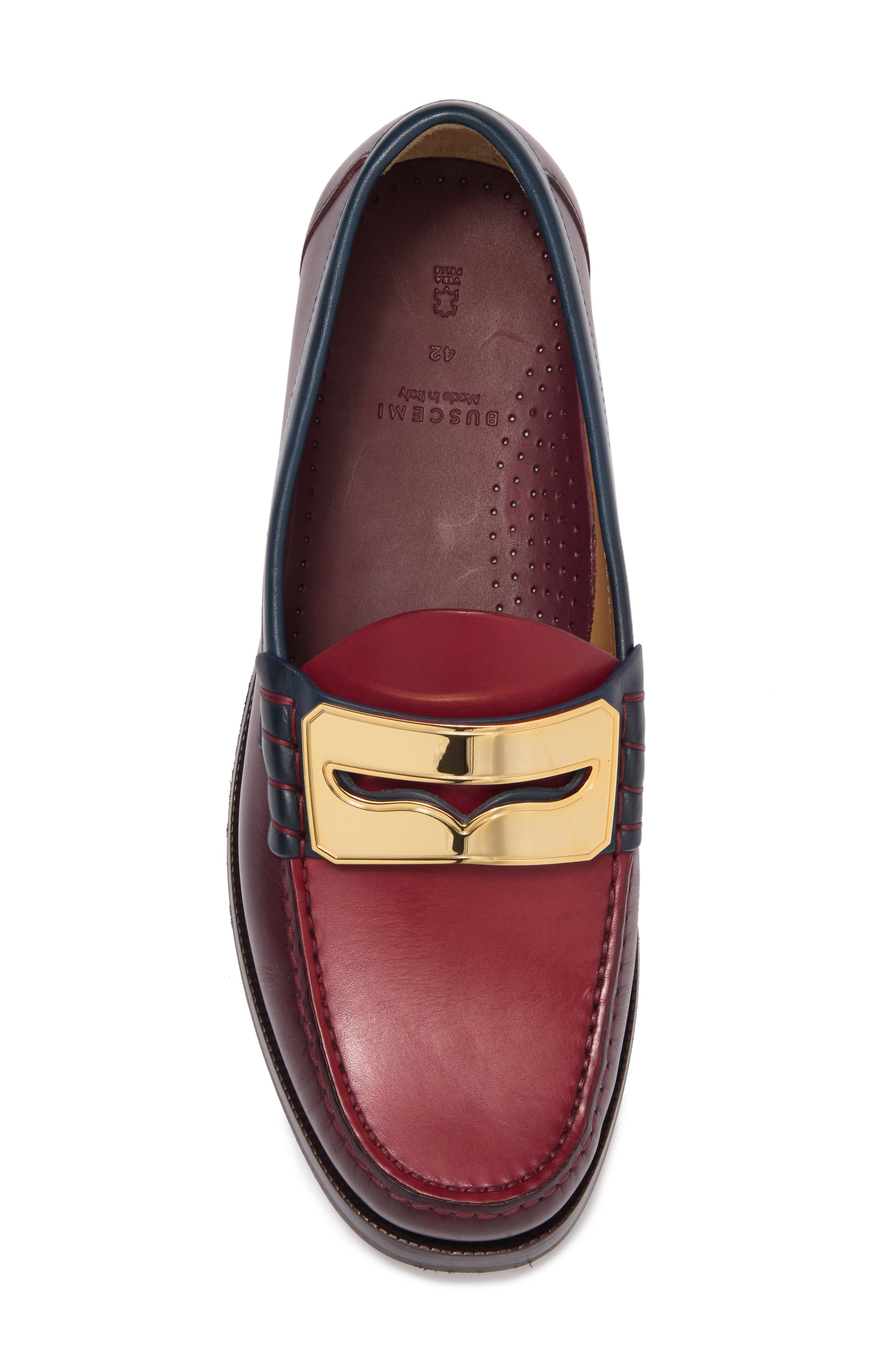 Buscemi Town Loafer In Burgundy ModeSens