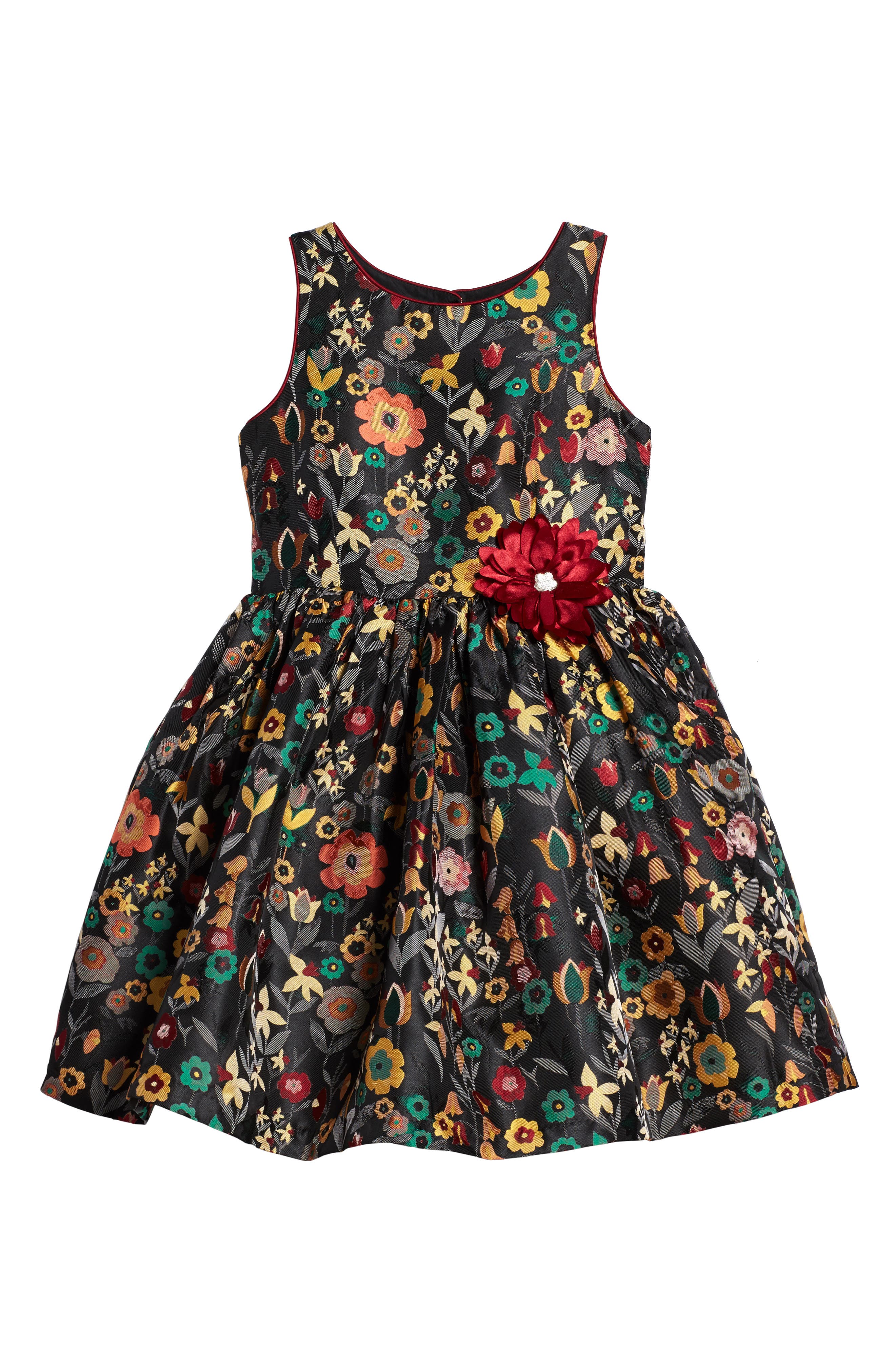 Pippa & Julie Floral Brocade Dress (Toddler Girls, Little Girls & Big