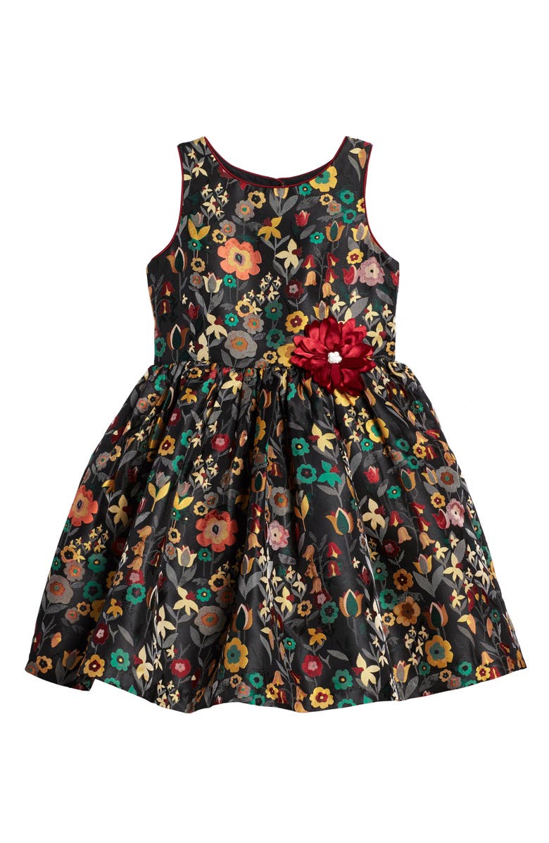 Pippa & Julie Floral Brocade Dress (Toddler Girls, Little Girls & Big ...